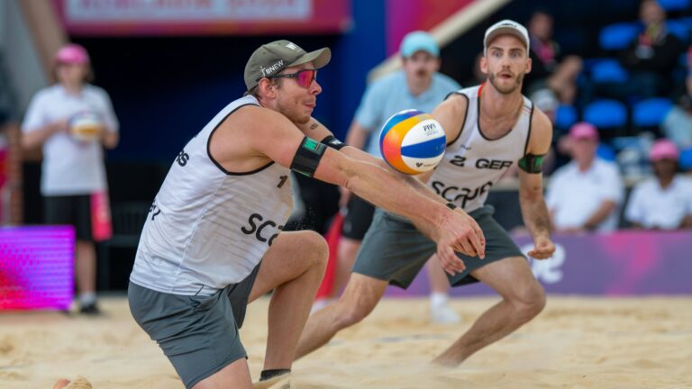 Ehlers (l.) und Wickler (r.) in Adelaide <br> <small>(Foto: IMAGO/BEAUTIFUL SPORTS/SID/Peter Weber)</small>
